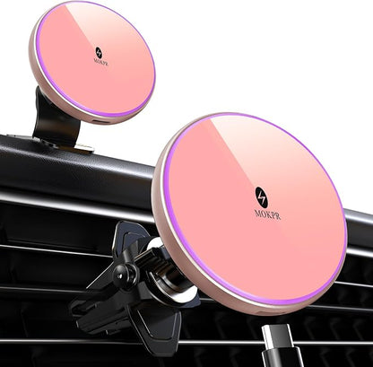 MOKPR for Magnetic Car Mount Charger-15W Wireless Car Charger-Magnetic Car by MOKPR