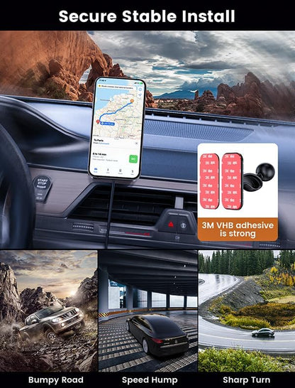 MOKPR for Magnetic Car Mount Charger-15W Wireless Car Charger-Magnetic Car - Image 4