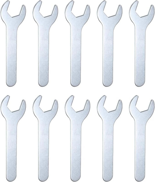 HARFINGTON 10pcs Small Wrench 20x126x2.8mm Metric U-Shaped Single Open Ended by HARFINGTON