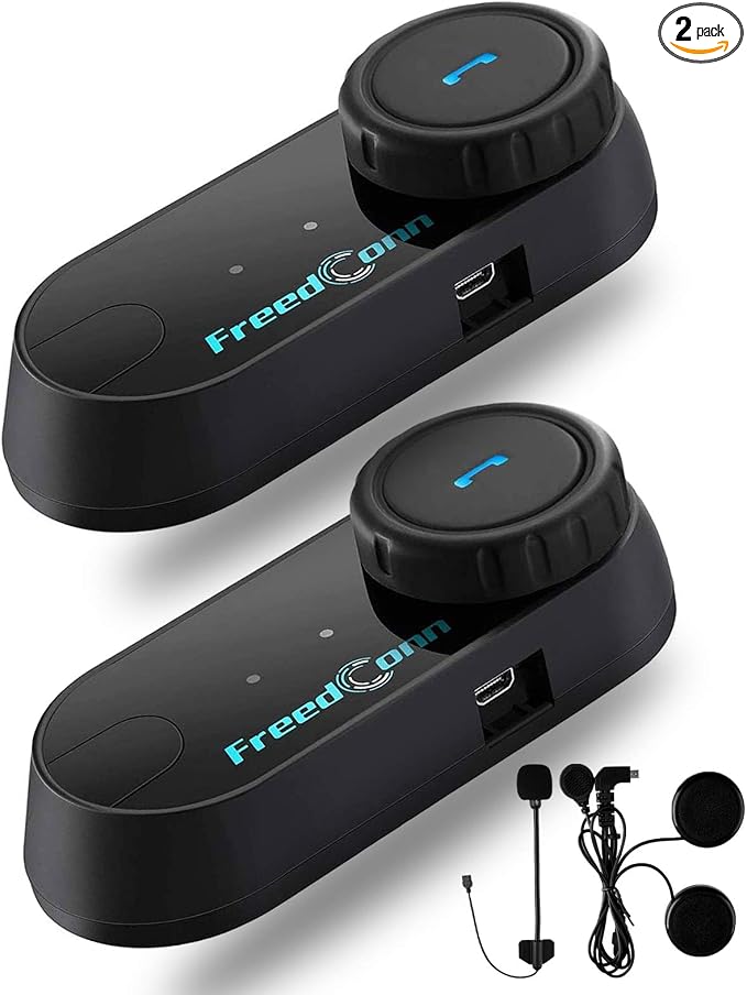 FreedConn Motorcycle Bluetooth Headset, TCOM VB 2-Way 800M Helmet Communication by FreedConn