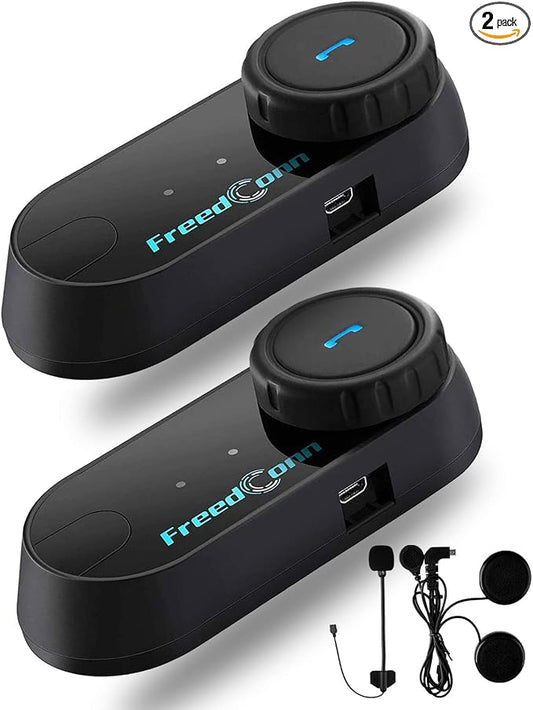 FreedConn Motorcycle Bluetooth Headset, TCOM VB 2-Way 800M Helmet Communication by FreedConn