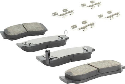 Premium Semi-Metallic Rear Brake Pads Compatible - Image 2