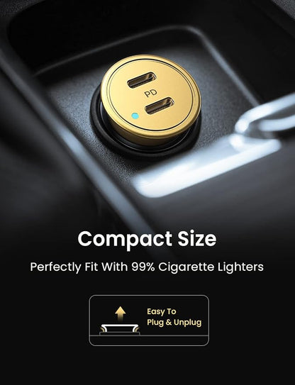 AINOPE Super Fast USB C Car Charger, 56W Fast Charging, Smallest All Metal 12V - Image 4