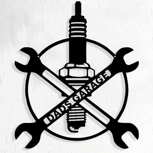 Personalized Papa's Custom Metal Workshop Sign by Pamaheart