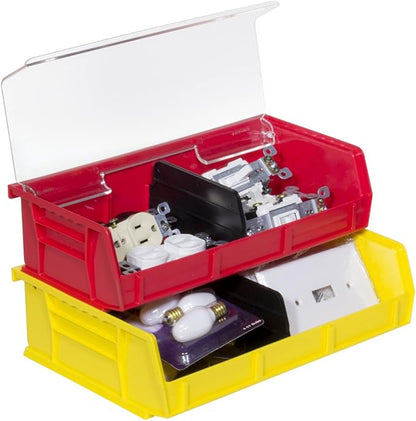 Akro-Mils 30232YELLO Plastic Storage Stacking Hanging Akro Bin, 5-3/8 x 11 x 3 - Image 2