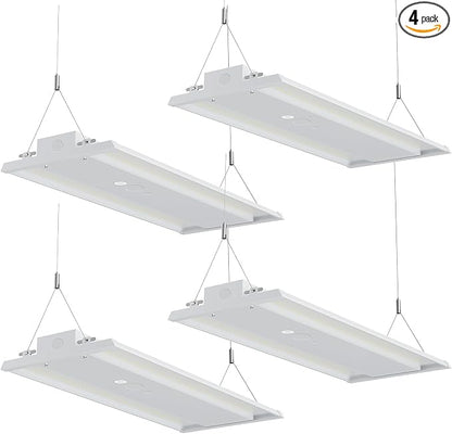 LED Linear High Bay Light, 130W 19500LM High Bay LED Shop Lights, 0-10V by JC-LGL