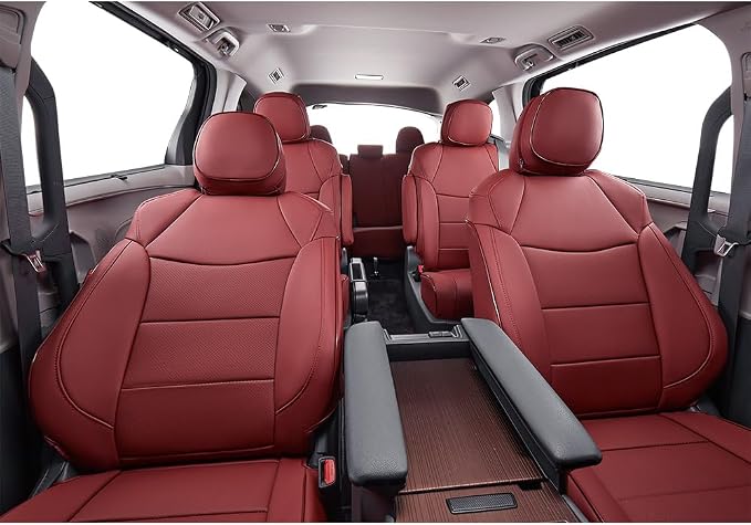 EKR Sienna Seat Covers for 2021-2025 Toyota Sienna XLE, 7 Seats, 2nd Row - Image 6