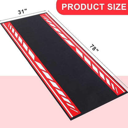 Motorcycle Mat 78 x 31 Inch Garage Floor Rug Washable Parking Mats - Image 4
