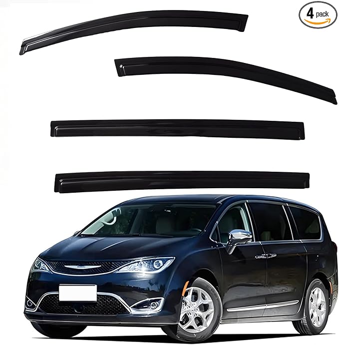 Window Visors Rain Guards fits 2017-2025 Pacifica, Out-Channel Window Wind by Unknown