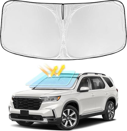 Sun Shade Sunshade for Honda Pilot 2016-2025 2026 Windshield Cover, 4-Layers by ZOIBVCARSUNSHADE