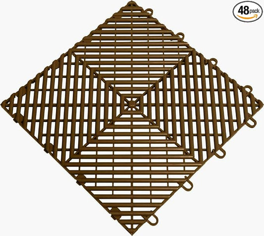 Big Floors RaceDeck Free-Flow Open Rib Self-Draining Design, Durable Copolymer by BigFloors