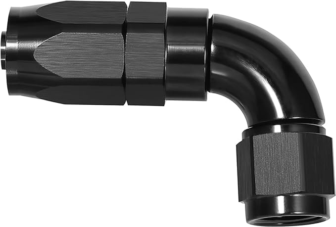 EVIL ENERGY 4AN 90 Degree One Piece Full Flow Hose End Fitting Swivel by EVILENERGY