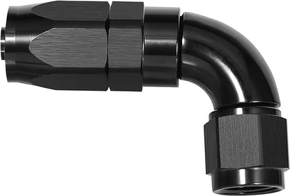 EVIL ENERGY 4AN 90 Degree One Piece Full Flow Hose End Fitting Swivel by EVILENERGY