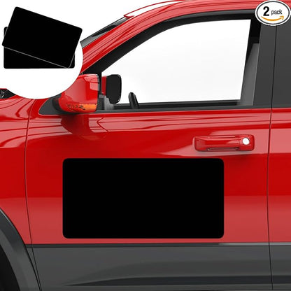2 Pack Blank Car Door Magnet Sticker, Rounded Corners Magnetic Vehicle Sign by ANOER