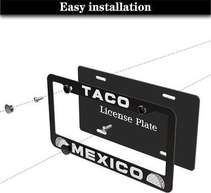 License Plate Frames Multicolor Automotive Exterior Accessories Taco Mexico - Image 7