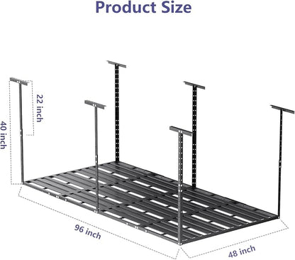 Heavy-Duty 4x8 Overhead Garage Storage Rack – Holds 20% More Weight, 800lbs - Image 9