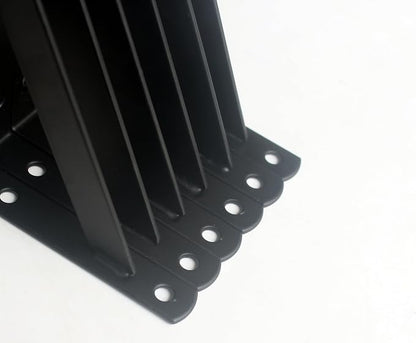 4 Pack L6 x H 3.5" Black Heavy Duty Shelf Brackets - Image 4