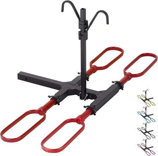 Trailer Hitch Bike Rack for Car 2 Bikes, E Bike Carrier Hitch Mount 2 Bike by Unknown