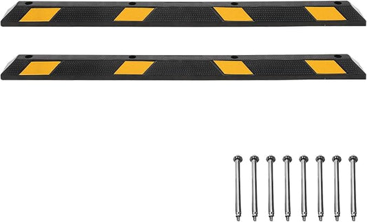 Parking Stoppers for Garage, 72 Inch Premium Parking Block Curb by Unknown