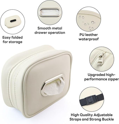 Car Tissue Holder, Tissue Box Cover Keep Car Tidy, Premium PU Leather Backseat - Image 2