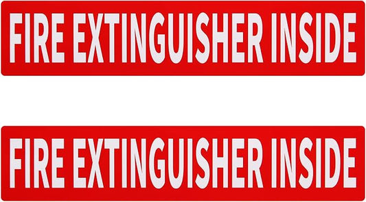 Madrigal Fire Extinguisher Inside Sticker Sign, Weatherproof & UV Protected by Unknown