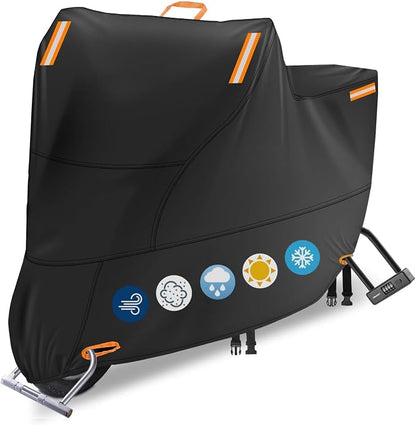 Motorcycle Covers Waterproof Outdoor Storage, Heavy Duty Motorbike Scooter by RELEDESA