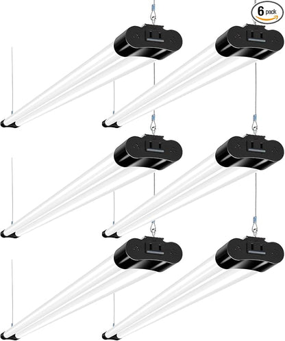 hykolity 6 Pack 4FT Linkable LED Shop Light, Utility Shop Light Fixture by hykolity