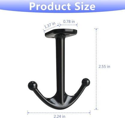 Ball Two Prong Ceiling Hook for Closet Top Bathroom Kitchen Cabinet Garage Pack - Image 2