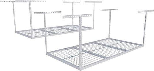 FLEXIMOUNTS 2 Pack 3x6 Overhead Garage Storage Adjustable Ceiling Rack 72" by FLEXIMOUNTS