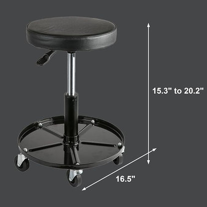 Aain Heavy Duty Adjustable Rolling Seat, - Image 3