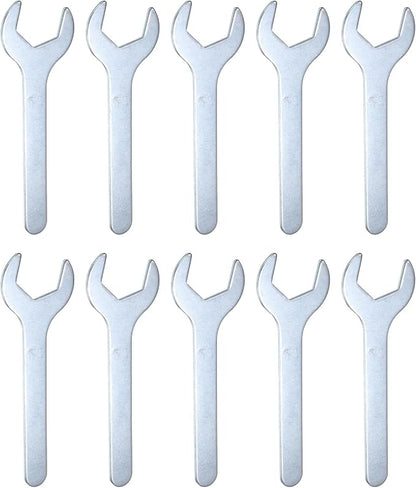 HARFINGTON 10pcs Small Wrench 27x140x2.6mm Metric U-Shaped Single Open Ended by HARFINGTON