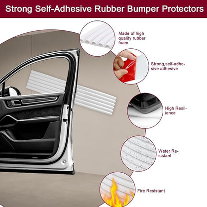 Garage Wall Protector, zxbaers Strong Self-Adhesive Rubber Bumper Protectors - Image 3