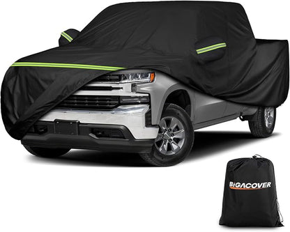 for Chevy Silverado 1500 Crew Cab 6.6 ft. Bed Truck Cover, Waterproof All by BIGACOVER