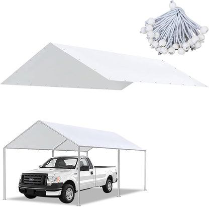 10 x 20 Ft Carport Replacement Canopy Cover Garage Top Tent Shelter by Bluyard