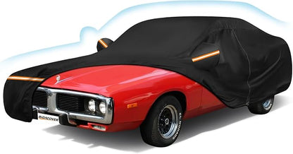 Car Cover for Dodge Charger 1968-1974, Waterproof 210D Oxford Cloth and Cotton by BIGACOVER