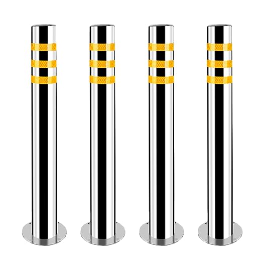 Stainless Steel Parking Bollards by Unknown