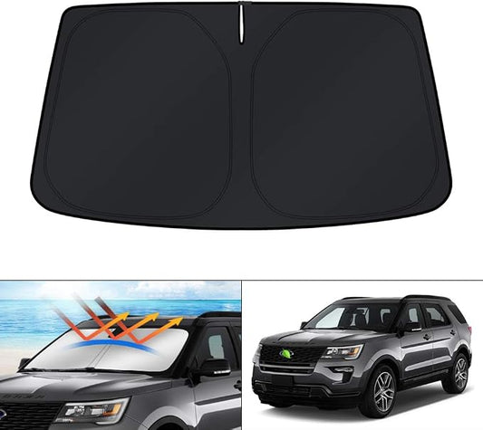 KUST Windshield Sun Shade for 2011-2019 Ford Explorer SUV Accessories, Custom by KUST