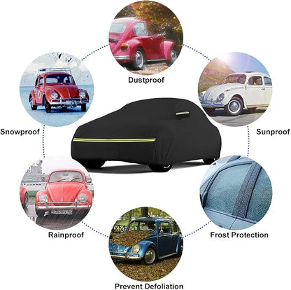 1960-1980 Volkswagen Beetle Sedan 2-Door Saloon Car Cover Waterproof All Weather - Image 4