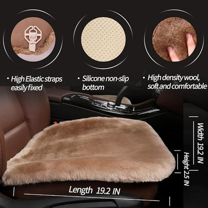 LLB Genuine Sheepskin Car Seat Cushion Seat Covers - Image 3