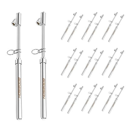 GODESON Dual Head Tire Pressure Gauge, Heavy Duty Pen Tire Gauge Range by GODESON