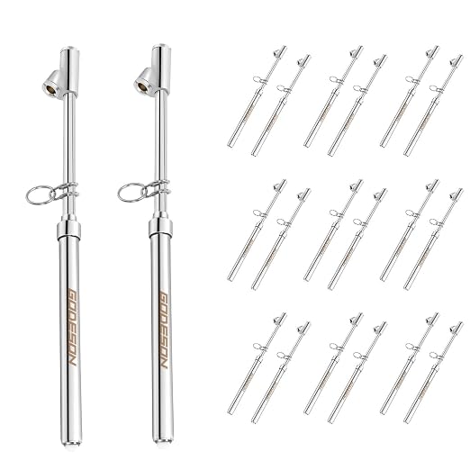 GODESON Dual Head Tire Pressure Gauge, Heavy Duty Pen Tire Gauge Range by GODESON
