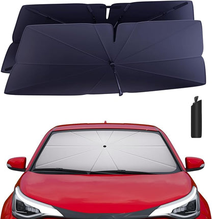 Windshield Sun Shade Umbrella for 2018-2023 Toyota CHR Accessories: Custom Fit by HIMUMOY