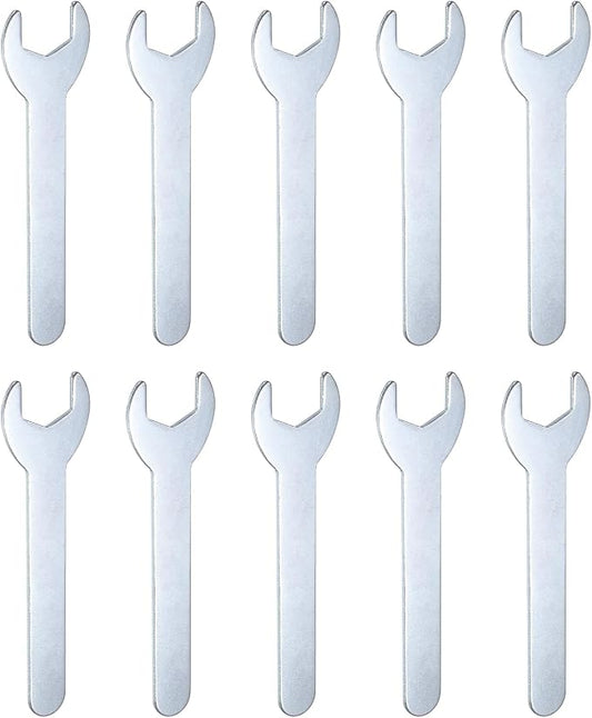 HARFINGTON 10pcs Small Wrench 17x108x2mm Metric U-Shaped Single Open Ended by HARFINGTON
