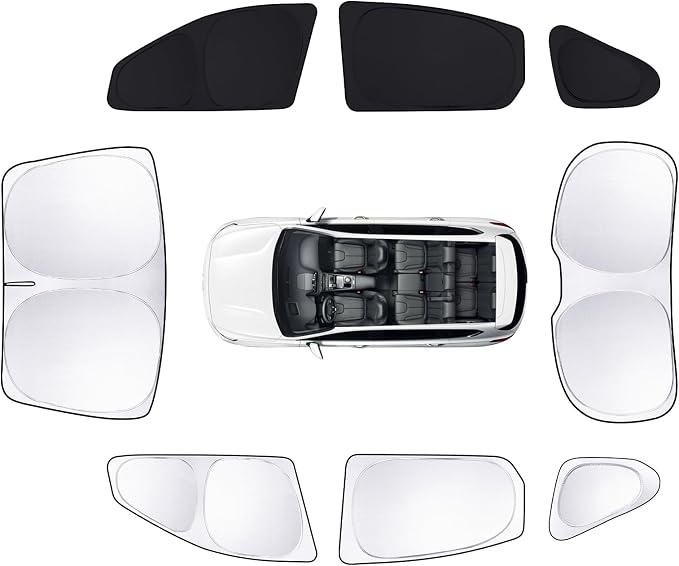 8pcs Car Window Shades for Hyundai Santa Fe 2013-2018 Accessories, Windshield by Unknown