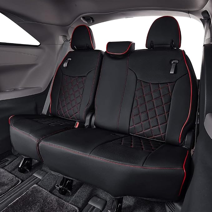 EKR Sienna Seat Covers for 2021-2025 Toyota Sienna LE, 8 Seats, 2nd Row 4/2/4 - Image 6