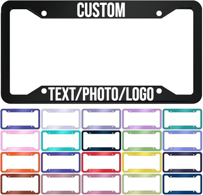 Custom License Plate Frame – Personalized License Plate Holder by PersonalArtistry