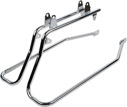 XFMT Hard Saddlebags Saddle Bag Turnk W/Chrome Conversion Brackets - Image 7