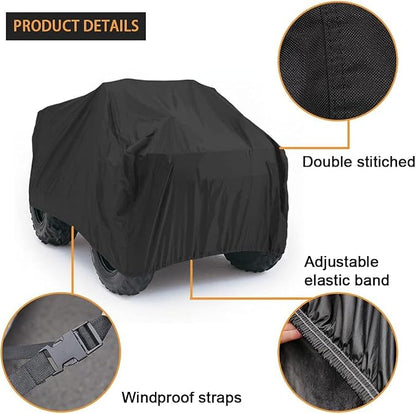Kayme ATV Cover Waterproof Heavy Duty All Weather, Quad 4 Wheeler Cover Sun - Image 4