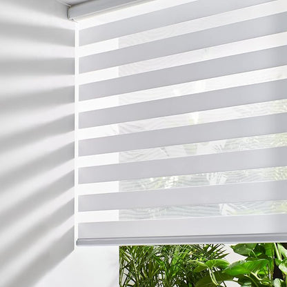 Persilux Zebra Blinds for Windows Cordless Blinds & Shades Free-Stop Roller by PersiluxHome