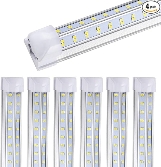 4FT LED Shop Light, 25 Pack, 60W 6000K 9500LM Clear White, Linkable Integrated by DOUYIDOUBEST-LEDLIGHTING